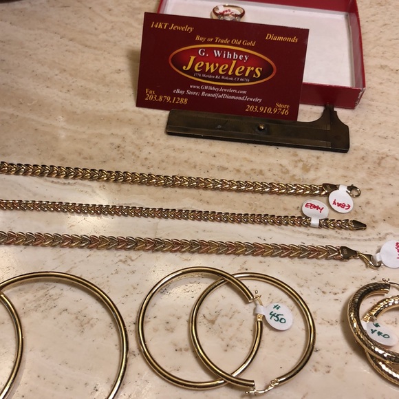 14 kt brand new earrings 1 1/2” - Picture 4 of 11